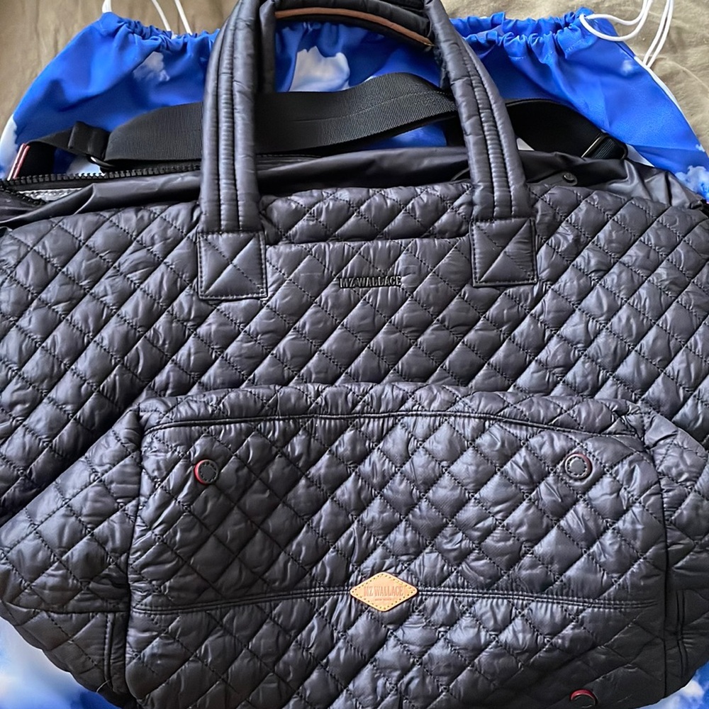 MZ Wallace Metro Deluxe Large Quilted Nylon Tote Bag (barely used)